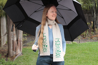 Illustration for article titled Project Of The Day: Embroider Your Own SETI Scarf